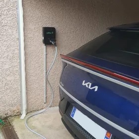 Installation borne avec véhicule